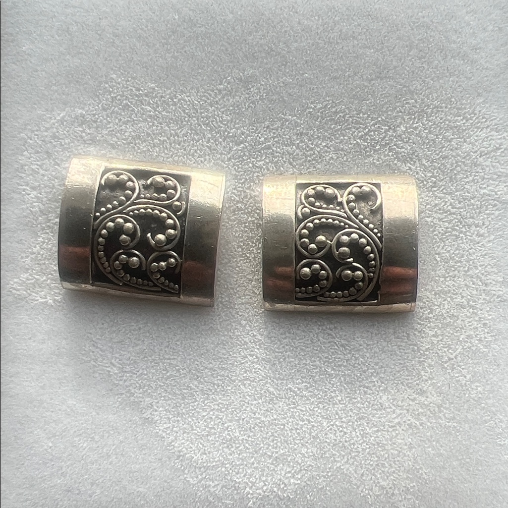 Sterling Silver Ornate Earrings 30$